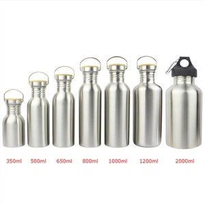 سنگل وال سٹینلیس سٹیل پانی کی بوتل